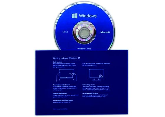 Çin Orijinal Windows 8.1 Pro Paketi 64bit İşletim Sistemleri Tam Sürüm Yazılımı Tedarikçi