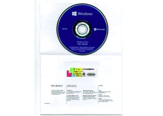 Çin Çok Dilli Ms Windows 10 Pro 64bit Dvd Oem Çıkartması İşletmeler İçin DVD Tedarikçi