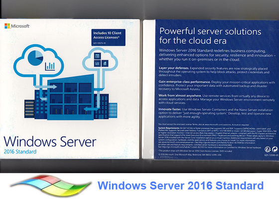 Çin COA X20 Çok Dilli Windows Small Business Server 2016 Orijinal% 100 Tedarikçi