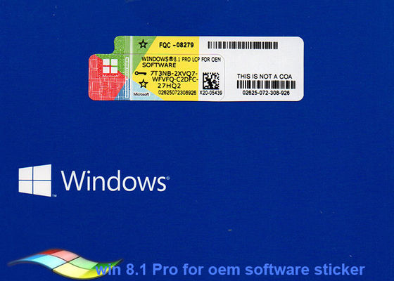 Çin COA Sticker için Orijinal Microsoft Windows 8.1 İşletim Sistemi Tedarikçi