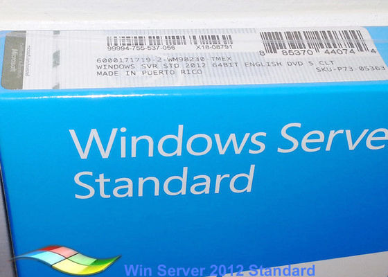 Çin Tam Sürüm Windows Server 2012 FPP Standart Özelleştirilebilir FQC 64bit Sistem DVD&amp;#39;si Tedarikçi