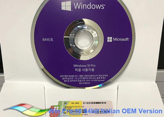 Çin Kore Windows 10 Pro OEM Sticker / Microsoft Windows Yazılımı MS İş Ortağı Tedarikçi