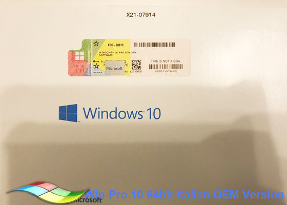 Çin Tam Sürüm Windows 10 Pro OEM Sticker 32bit Sistemleri Orijinal Ürünü Etkinleştir Tedarikçi