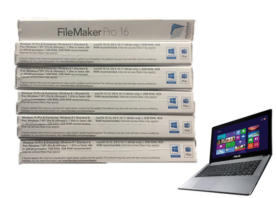 Çin % 100 Orijinal FileMaker Pro 16 Orijinal Yazılım Çevrimiçi Filemaker Pro&amp;#39;yu Etkinleştirme Windows 7 Tedarikçi