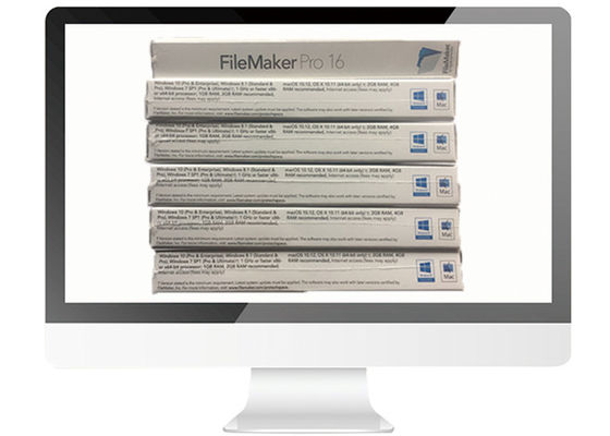 Çin İngilizce / Fransızca FPP Paketi Filemaker Pro Windows MAC Orijinal Yazılım Tedarikçi