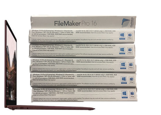 Çin MAC için% 100 Orijinal FileMaker Pro 16 Perakende Kutusu Paketi HL2C2ZM / A Tedarikçi