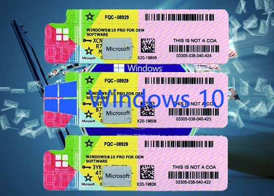 Çin Windows 10 orijinal Ürün Anahtarı Yazılımı 64BIT Sistemleri Çoklu Dil, Windows 10 Pro Anahtar Kodu Tedarikçi