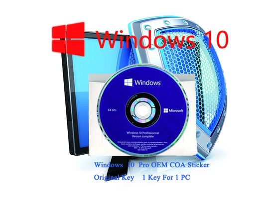 Çin Windows 10 Pro COA Sticker Çalışma Seri Anahtar Özelleştirilebilir FQC 64bit / 32 bit Sistemler Tedarikçi
