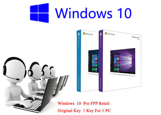 Çin Windows 10 Ev FPP Fiyatları 32-bit / 64-bit Perakende Kutusu Bilgisayar İçin Orijinal Anahtar Tedarikçi