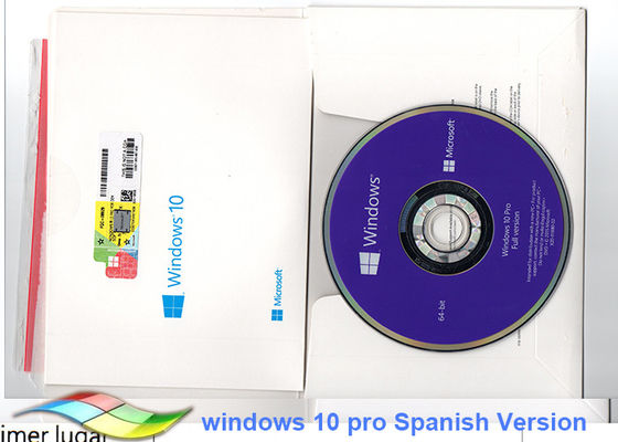 Çin Microsoft Windows 10 Pro OEM Etiket 64 bit Sistemler İspanyolca Sürüm Tedarikçi
