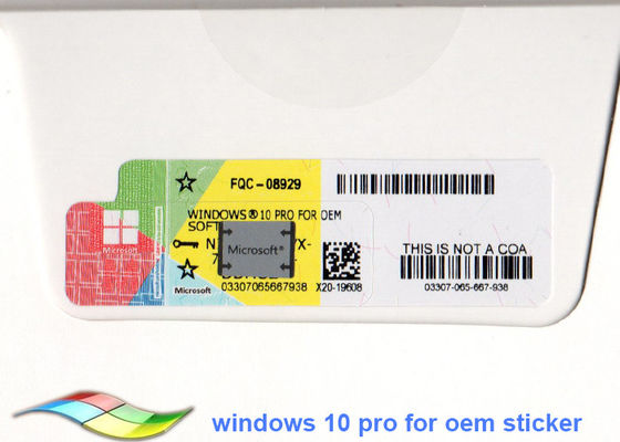 Çin Orijinal Windows 10 Professional 64 Bit Sistem Windows 10 Ürün Anahtarı Çıkartması Tedarikçi