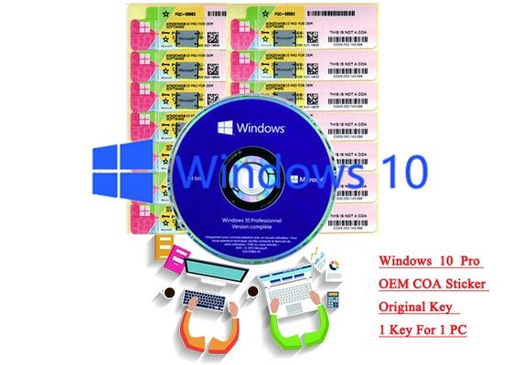 Çin 32/64 bit Windows 10 Ürün Anahtarı Sticker Win 10 Pro COA X20 Çevrimiçi Etkinleştir Tedarikçi