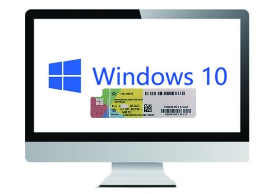Çin Microsoft Windows 10 Pro Lisans COA Etiket Alman Dili 64bit Tedarikçi