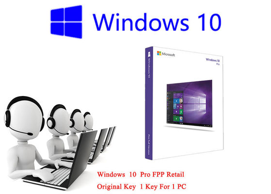 Çin Microsoft Windows 10 Pro FPP Perakende 64bit Çevrimiçi Etkinleştirin Almanca / Çoklu Dil Tedarikçi