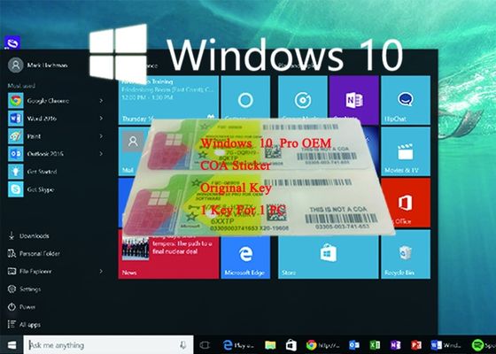 Çin Orijinal OEM Anahtar Lisans Coa Lisansı Etiket Windows 10 Ürün Anahtarı Sticker Tedarikçi