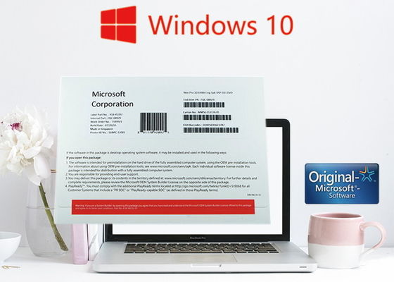 Çin Windows Pro Etiket / Windows 10 Pro OEM Sticker Hayır Dil Sınırlaması Tedarikçi